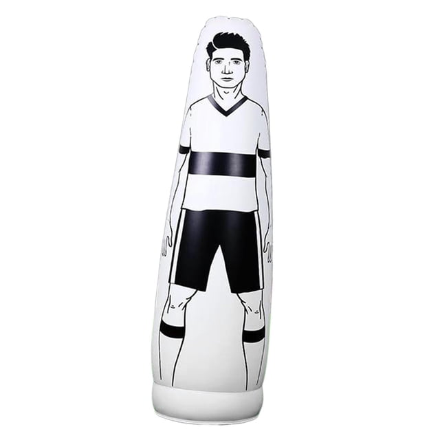 Langgg Inflatable Football Training Dummy for Defender Wall Durable Boxing yellow Punching Bag 160cm white 160cm