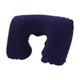 thumbnail image 1 of XZNGL Inflatable U Shaped Neck Pillow PVC Flocked Travel Cervical Support Cushion for Aviation Camping Outdoor Home Office Use, 1 of 6