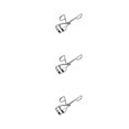 thumbnail image 2 of relayinert Culbuto Pince à Cils Pince à Épiler Coupe-Cil pour Outils de Bouclage Naturels A6 chrome Ensemble de 3, 2 of 6