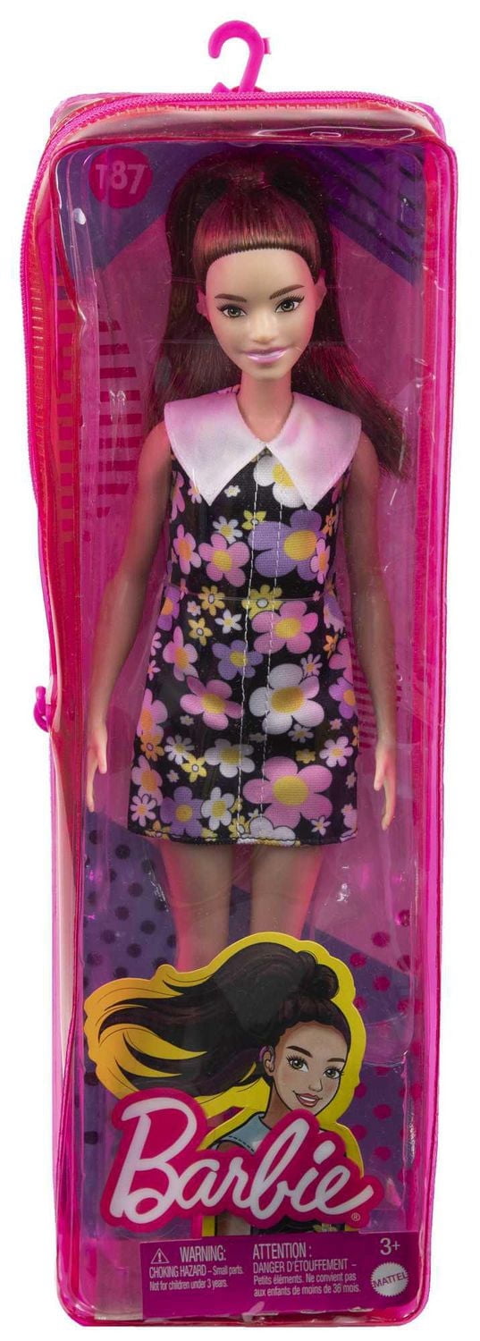 Barbie Fashionistas Poupée, robe droite, prothèses auditives