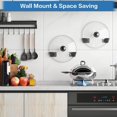thumbnail image 3 of TIMIFIS Packing Pouches Pot Lid Unperforated Pan Wall Mounted Storage Rack Kitchen Gadget kitchen gadgets Kitchen Gadgets, 3 of 8