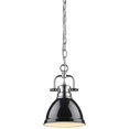 thumbnail image 1 of Beaumont Lane Mini Steel Pendant in Chrome and Black, 1 of 2