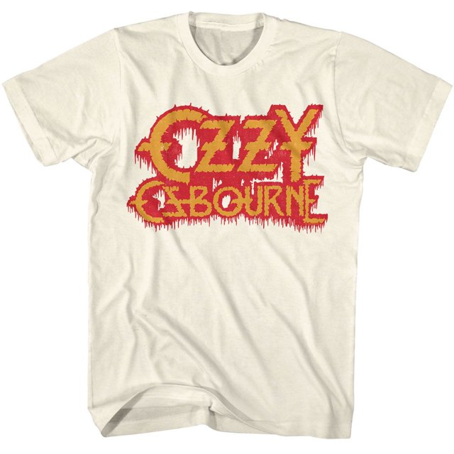 Ozzy Osbourne Bleeding Logo Natural Adult T-Shirt 4Xl