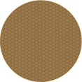 thumbnail image 1 of Ahgly Company Tapis Rond Lavable en Machine Intérieur Transitionnel Brun Selle, 7 Pieds Rond, 1 of 7