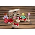 thumbnail image 2 of 11PCS Meubles en Bois Naturel Doll House Salon for (Ne Pas Inclure l'Oreiller Rouge), 2 of 5