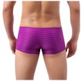 thumbnail image 3 of Sous-vêtements pour Hommes Slips Mode Tendance Rayures Confortables Taille Basse Boxeurs Slips Sexy, 3 of 7