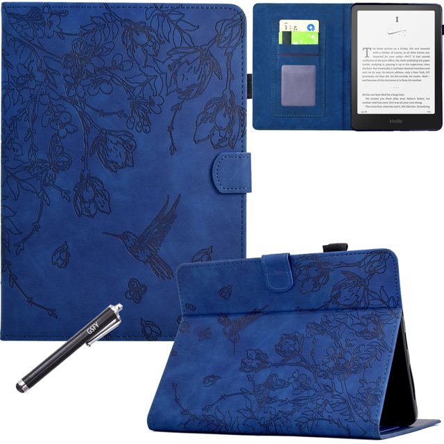 GSFY Case for Kindle Paperwhite (12th Generation, 2024), PU Leather Magnetic Closure Wallet Case Auto Sleep/Wake for 7 inch Kindle Paperwhite / Kindle Colorsoft Signature Edition 2024, Dark Blue