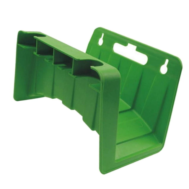kurtrusly Hose Reel with Storage Compartment Wall Mounted Garden Organizer Green