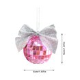 thumbnail image 2 of Groovy Glass Disco Party Decoration For Wedding Event Birthday Party Hanging Glass Vase with Rope Christmas Ornament Decorations for Fireplace Craft Beads on A String Christmas Mailbox Solar Vintage, 2 of 3