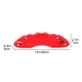 thumbnail image 3 of Car Brake Caliper Covers, Metal Decorative Wheel Covers, Aluminum Alloy, Electrostatic Coating, Secure Buckle Design, Heat Resistant, Enhances Car Appearance, 3 of 7
