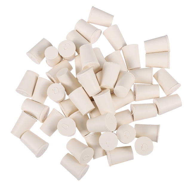 50 Pcs Rubber Stoppers Sealing Plugs Laboratory Flask Plugs Test Tube Stopper