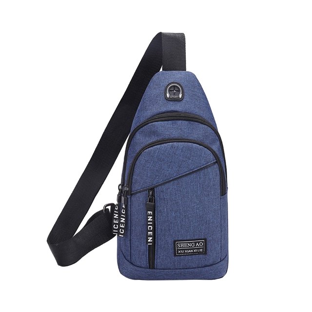 SDNall Sac à Dos Bandoulière Polyvalent avec Sangle de Poitrine, Trou de Sangle de Main pour Téléphone Ajustable, Sac de Randonnée Léger pour les Déplacements Quotidiens et les Voyages en Plein Air
