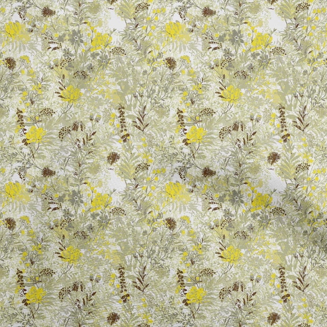 oneOone Cotton Flex Light Green Fabric Floral Craft Projects Decor Fabric Printed By The Yard 40 Inch Wide
