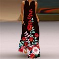 thumbnail image 1 of Robes d'Été pour Femmes 2023 Maxi Robe Longue Décontractée pour Femme avec Poche Imprimé Floral Sans Manches Robe Maxi Robes de Cocktail pour Invitée de Mariage en Liquidation, 1 of 9