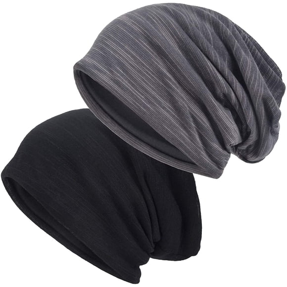 2-Pack of Slouchy Beanies for Men and Women
