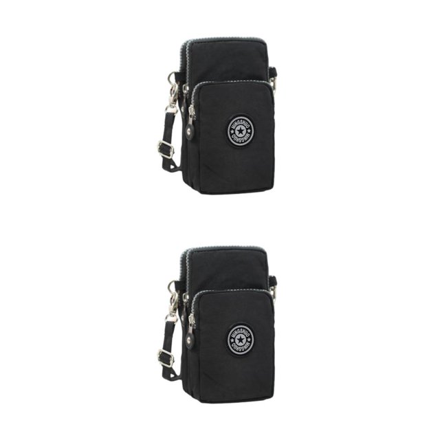 Youkk Stylish And Convenient Unisex Shoulder Bag Spacious And Durable Suitable black 2Set