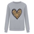 thumbnail image 4 of Chemise de Saint-Valentin pour Femmes 2024 Col Rond Chemises Décontractées Cœur d'Amour Graphiques Tees Manches Longues Amples Pull Tops Mode Vacances T-Shirt, 4 of 4