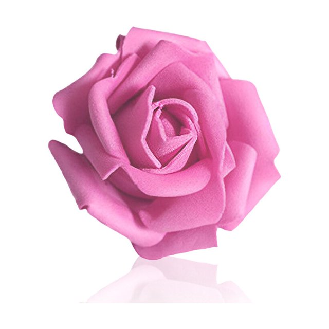 Dalazy Pack of 50 Artificial Bionic Flowers PE Foam Simulation Roses Fake Flower Decorations Wedding Party Engagement Presents Rose Red