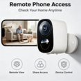 thumbnail image 2 of Battery Powered WiFi Home Camera,Night Vision for Front Door & Home View, 2 of 5