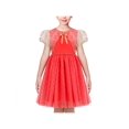 thumbnail image 1 of Girls Dress Red Sparkle Mesh Puff Wedding Princess Christmas Party 6 Years, 1 of 6