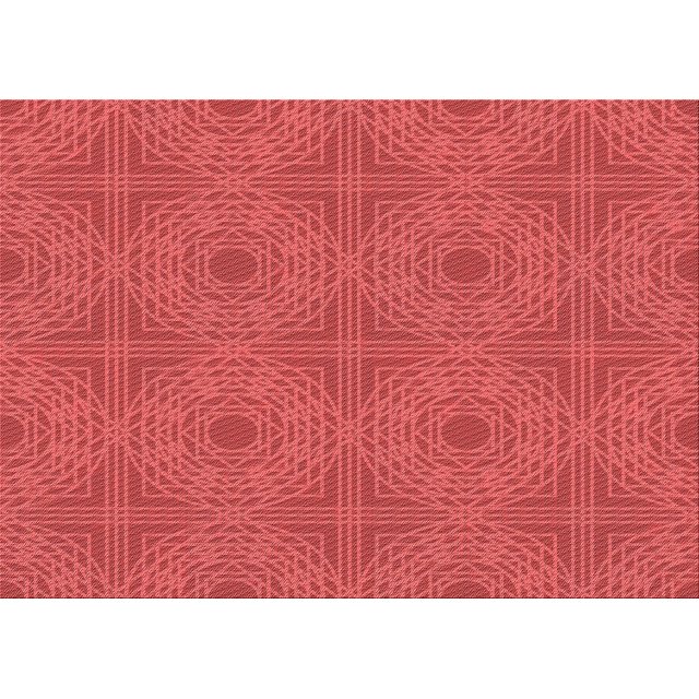 Ahgly Company Tapis d'Intérieur Rectangulaires Transitionnels Rouges Lavables à la Machine, 8 Pieds x 12 Pieds