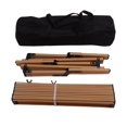 thumbnail image 2 of Folding Picnic Table, Wood Color Lightweight Folding Roll Up Table Multifunctional Safe  For Party, 2 of 8