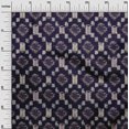 thumbnail image 2 of oneOone Tissu Polyester Lycra Tissu Imprimé Kasuri Géométrique 1 Yard 56 Pouces de Large, 2 of 4