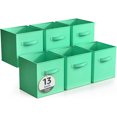 thumbnail image 1 of Sorbus Fabric Storage Bins 13" Foldable Cubes With Handles For Pantry, Cubbies, Toy And Closet Shelving Organization - 6Pk, 1 of 6
