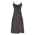 thumbnail image 4 of drppepioner Robe d'Été pour Femme Mode Camis Sans Manches à Col en V Combinaison à Imprimé Floral Robe Fendue de Plage, 4 of 8