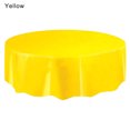 thumbnail image 1 of Agiferg Grande Nappe Circulaire en Plastique pour Table, Essuyable, Nappe de Fête, Couvre-Nappes YE, 1 of 1