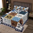 thumbnail image 2 of YST Kids Rv Camper Quilt Bedding Set Queen,Happy Camping Themed Bedspread for Bunks Travel Trailers,Rustic Cabin Camper Quilts Set Woodland Bedroom Decor,Patchwork Checkered Coverlet&nbsp;Set, 2 of 5