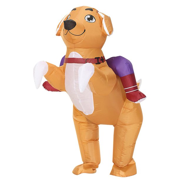 1 Set Inflatable Suit Wear-resistant Waterproof Adorable Halloween Goldilocks Inflatable Costume Party Supplies_Perfect Gift