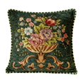 thumbnail image 1 of GROWTH TANK 19x19inch Jacquard Pillow Cover Machine Wash Floral Pattern Pillowcase for Sofa, Green, 1 of 9