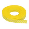 thumbnail image 1 of Uxcell Grosgrain Ribbons with White Dots Ribbon Bow Decoration Crafts Gift Wrapping Wedding Yellow 25 Yards 3/8 Inch, 1 of 7