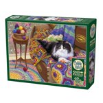 Cobble Hill Jigsaw Puzzle - Comfy Cat, 1000 Piece Puzzle