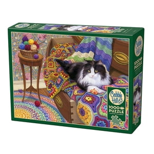 Cobble Hill Puzzle de puzzle - Chat confortable, 1000 Puzzle de pièce