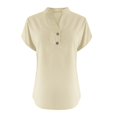 thumbnail image 4 of T-Shirts Femmes Lot Mode Décontractée Col en V Manches Courtes Haut T-Shirt - Hontri, 4 of 5