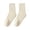 Beige, variant on MIASHUI Women's Mid-Crew Socks Thermal Winter Socks for Women Cozy Stackable Socks with Grips Sleep Socks White