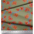 thumbnail image 3 of Soimoi Crepe Silk Fabric Flower Artistic Print Sewing Fabric Yard 42 Inch Wide, 3 of 3