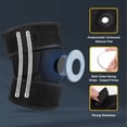 thumbnail image 3 of HAHADAXA Knee Brace with Side Stabilizers, Knee Compression Sleeve, Knee Wrap for Meniscus Tear Knee Pain ACL MCL Injury Recovery Adjustable Knee Support for Men and Women, 3 of 7