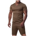 thumbnail image 2 of NTACZA Shorts Set for Men Short Sleeve Athletic Tracksuits Mens Muscle Crew Neck Sweatsuits M, 2 of 7