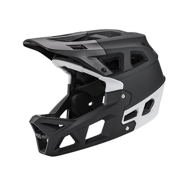 Helmet Riding Hat Shock Absorbing Teen Full Face Bike Helmet Black White M