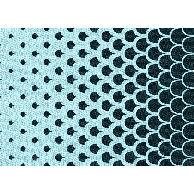 Ahgly Company Machine Washable Indoor Rectangle Transitional Medium Teal Green Area Rugs, 7' x 9'