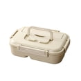 thumbnail image 2 of BUTASY Bento Box Plastic Lunch Box Simply Divided Lunch Box Outdoor Sealed Portable Fast Food Box Student and Office Worker Bento Box Lunch Box, 2 of 6