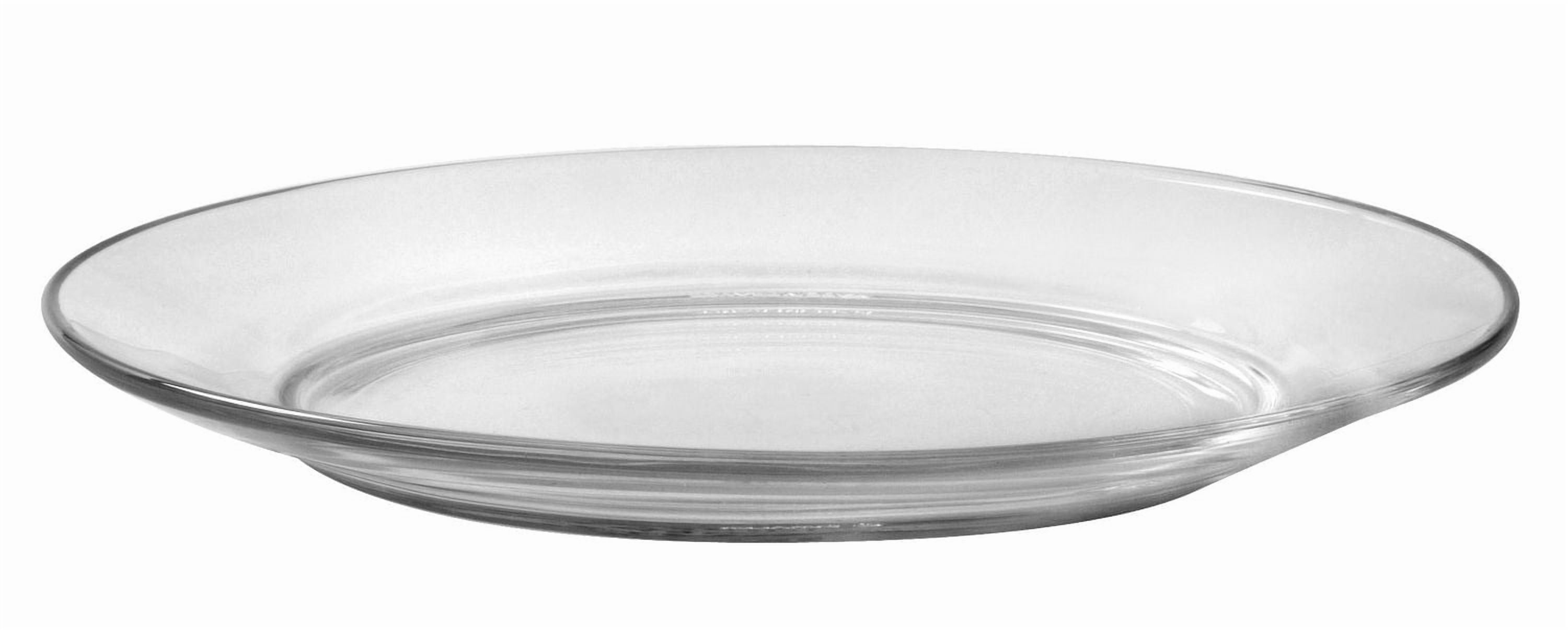 Duralex- Assiette à dessert Lys en verre transparent 19 cm - Ensemble de 6