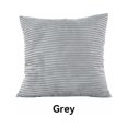 thumbnail image 3 of Becaristey Plain Corduroy Cushion Cover Throw Pillow Case Slips Pillowcase Square Soft Home grey, 3 of 6