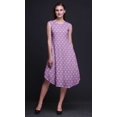 thumbnail image 2 of Bimba Robe d'Été Sans Manches à Col Rond pour Femmes, Imprimée Florale Rose Violette, Tenue Décontractée - XX-Grand, 2 of 6