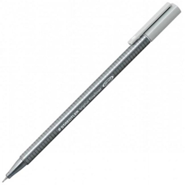 Staedtler 334-82 Stylo Fineliner Gris Argenté