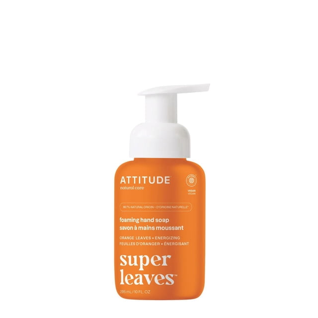 ATTITUDE super leaves, Foaming Hand Soap, Orange Leaves