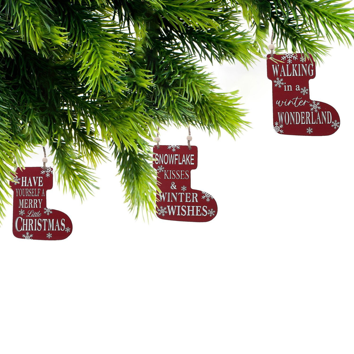 Ornement De Forme De Stockage À Plat De Noël - Ensemble De 6
